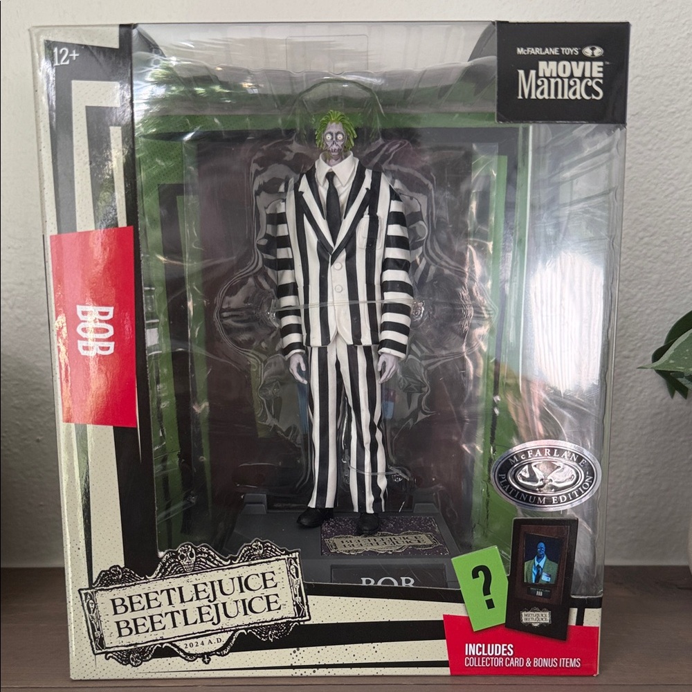 Movie Maniacs Beetlejuice Bob the Action Figure with Striped Suit